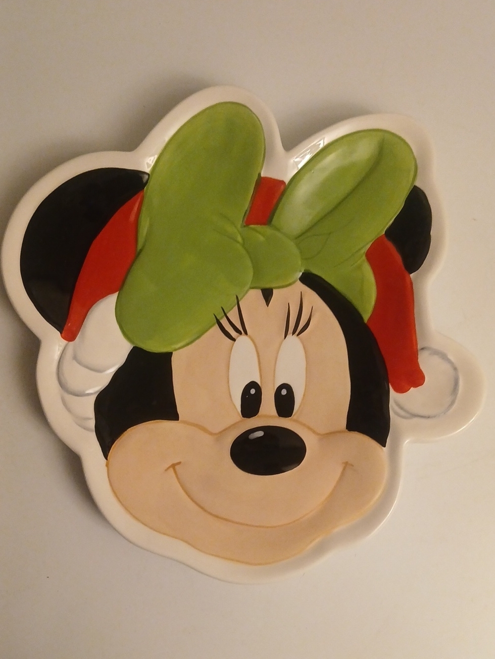 Disney White Decorative Plate with Black Markings